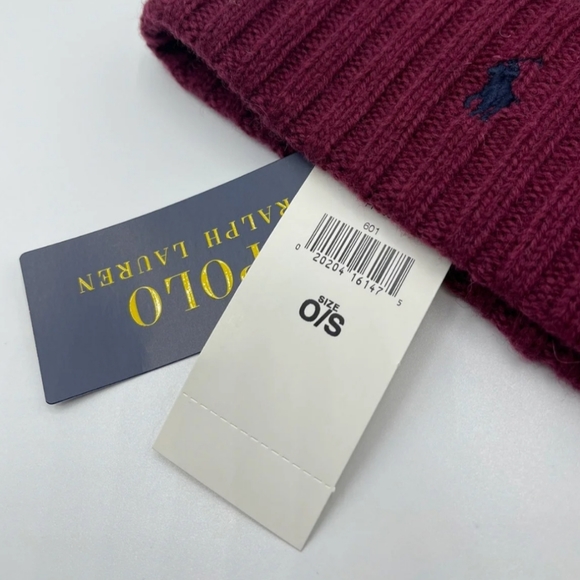NWT Men's Ralph Lauren Polo Wide Rib Cuffed Beanie - Picture 4 of 6